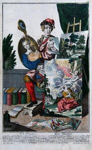 Un Peintre, vers 1735 - Martin Engelbrecht