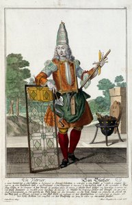 Un vitrier, gravure de Martin Engelbrecht - Martin Engelbrecht