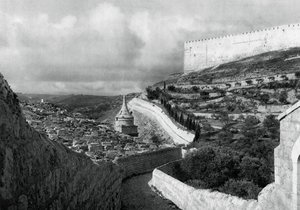 Lieux de sépulture juifs près du Mur de Jérusalem, 1937 - Martin Hurlimann