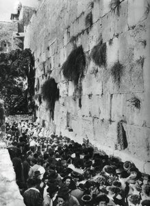 Mur occidental du Mont du Temple, Jérusalem, 1937 - Martin Hurlimann