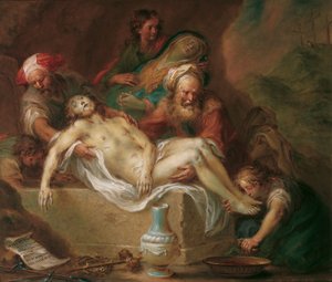 La mise au tombeau du Christ - Martin Johann Schmidt