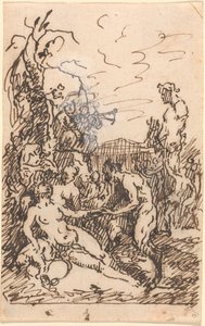 Satyres et nymphes - Martin Johann Schmidt