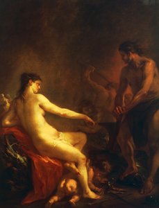 Vénus et Cupidon dans la forge de Vulcain - Martin Johann Schmidt