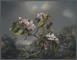 Fleurs de pommier et colibri, 1871