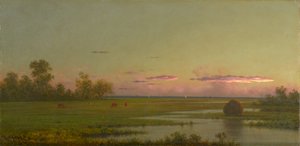 Marais salants à Southport, Connecticut, vers 1862-1863