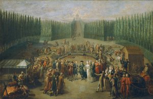 Pose de la première pierre du Temple de la Concorde à Laxenburg - Martin Knoller