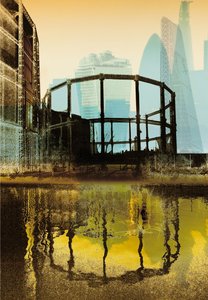 Tour à gaz de Broadway, 2013 (sérigraphie)
