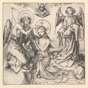 Baptême du Christ, vers 1470-1474 - Martin Schongauer