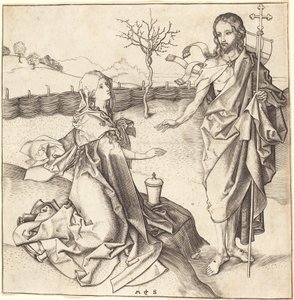 Le Christ apparaissant à Marie Madeleine - Martin Schongauer