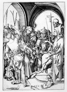 Christ devant Anne (gravure) - Martin Schongauer