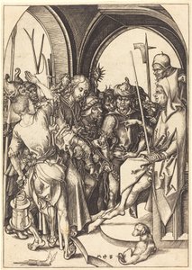 Le Christ devant Anne - Martin Schongauer
