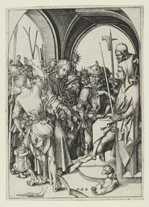 Le Christ devant Anne, fin du 15e siècle - Martin Schongauer