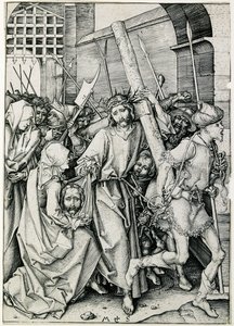 Christ portant la croix, fin du 15ème siècle - Martin Schongauer