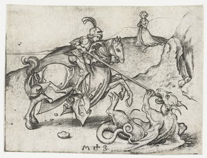 Saint Georges et le dragon - Martin Schongauer