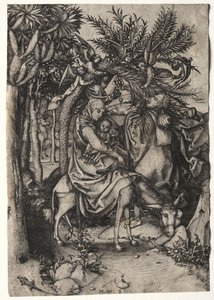 Vie de la Vierge : La Fuite en Égypte - Martin Schongauer