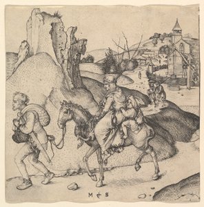 Famille de paysans allant au marché, vers 1435-1491 - Martin Schongauer
