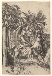 Repos pendant la fuite en Égypte, vers 1435-1491 - Martin Schongauer