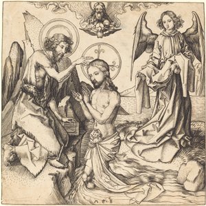 Le Baptême du Christ - Martin Schongauer