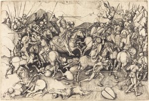 La Bataille de Saint Jacques à Clavijo - Martin Schongauer