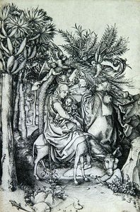 La fuite en Égypte - Martin Schongauer