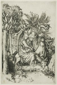 La Fuite en Égypte - Martin Schongauer