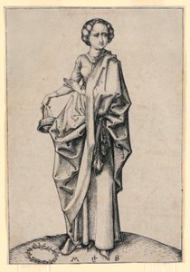 La quatrième vierge folle - Martin Schongauer