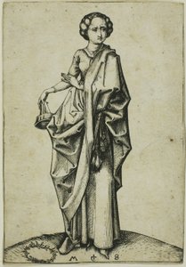 La quatrième vierge folle - Martin Schongauer