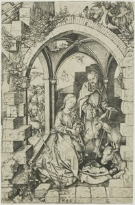 La Nativité, de la Vie de la Vierge - Martin Schongauer