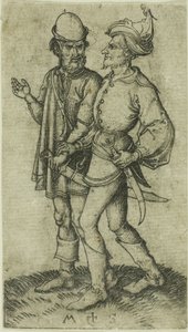 Deux Maures en conversation - Martin Schongauer