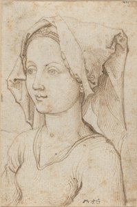 Jeune femme portant un foulard - Martin Schongauer