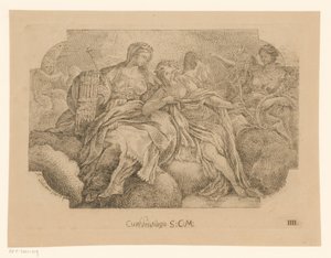 Allégories féminines de la paix, de la justice et de l