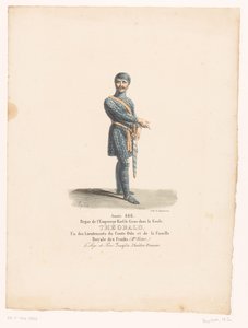 Costume du chevalier Théobald de la tragédie Le Siège de Paris - Martin Sylvestre Baptiste
