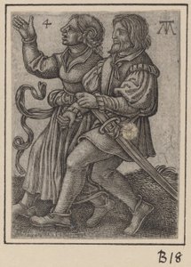 Couple Dansant, Face à Gauche