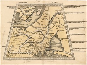 Carte de la Baltique, de la Scandinavie, de la Pologne et de l