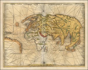 Carte du monde de 1513 par Martin Waldseemüller