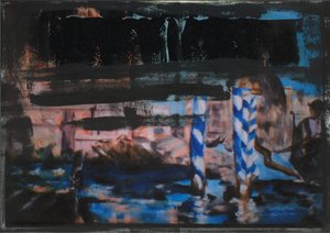 Canal Grande Abstrait Noir 1