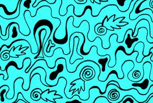 Mai 1988 animation turquoise noir - Martina Konitzky