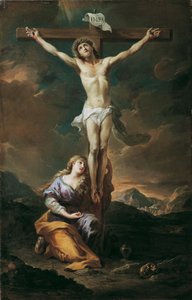 Crucifix avec Marie-Madeleine - Martino Altomonte