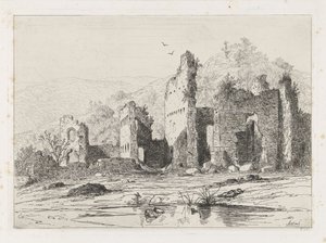 Ruine du château de Brandenbourg - Martinus Antonius Kuytenbrouwer jr.