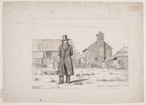 Peter Collet à la mine de cuivre de Buskerud, en Norvège - Martinus Rørbye