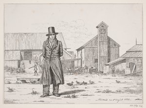 Peter Collet aux mines de cuivre de Buskerud en Norvège - Martinus Rørbye