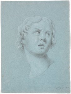 Étude de tête de femme, tournée 3/4 vers la droite - Martinus Rørbye