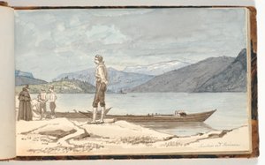 Un lieu de passage. Figures près des bateaux - Martinus Rørbye