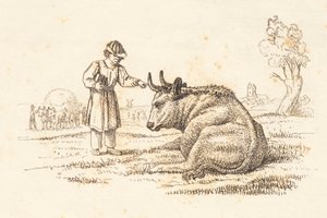 Illustration de "Halvhundrede Fabler for Børn" par Hey - Martinus Rørbye
