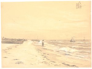 Partie de Sønderstrand, Skagen - Martinus Rørbye