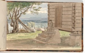 Paysage avec chalet de montagne - Martinus Rørbye