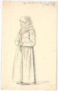 Skipperkonen Anne Sørensen de Vesterby à Læsø - Martinus Rørbye
