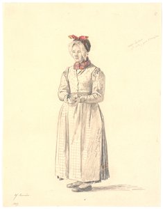 Jeune paysanne debout de Samsø - Martinus Rørbye