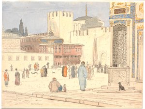 La place devant Bab-i-Hümayun à Constantinople