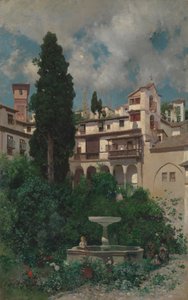 Un jardin espagnol - Martín Rico y Ortega